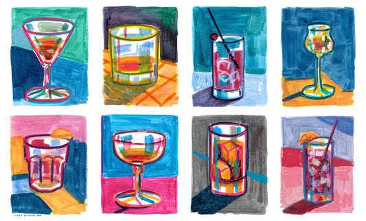 Cocktails on paper