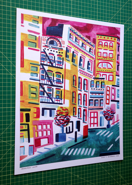Chelsa Cityscape w/ Fire Escape