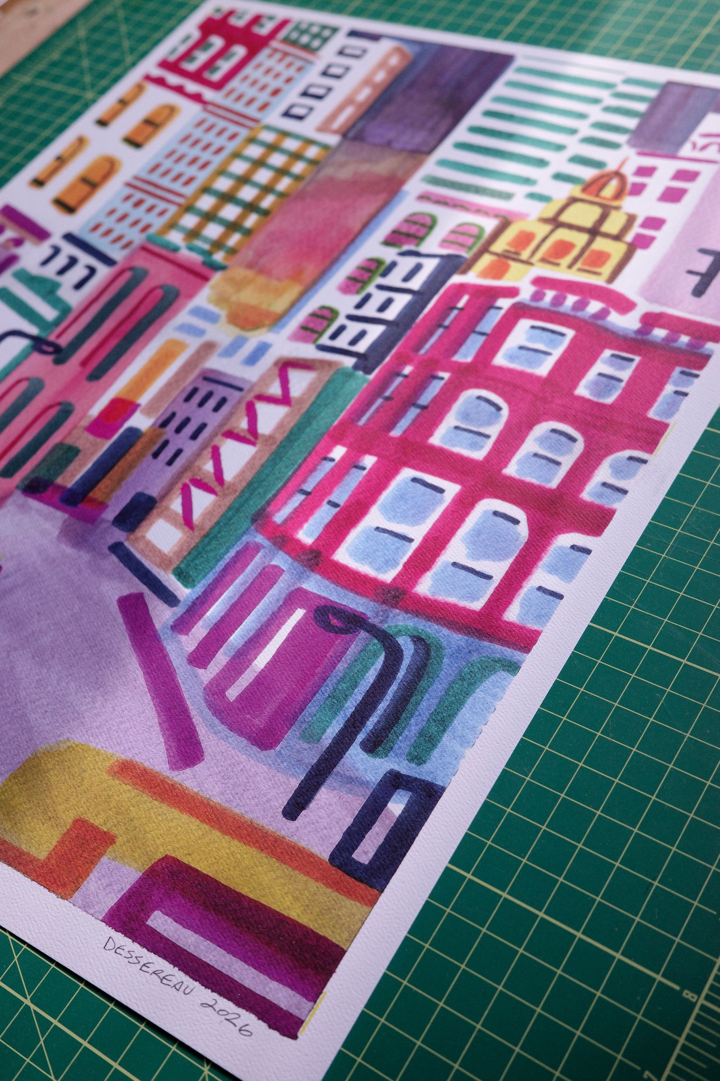 Chelsa Cityscape w/ Taxi