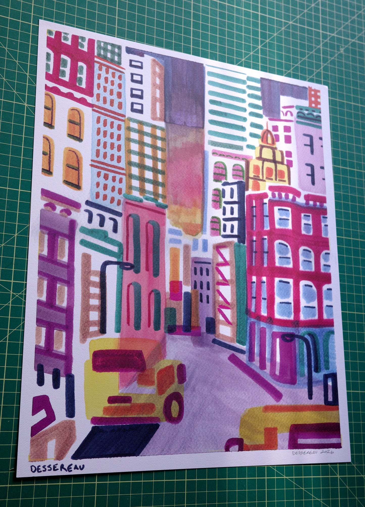 Chelsa Cityscape w/ Taxi