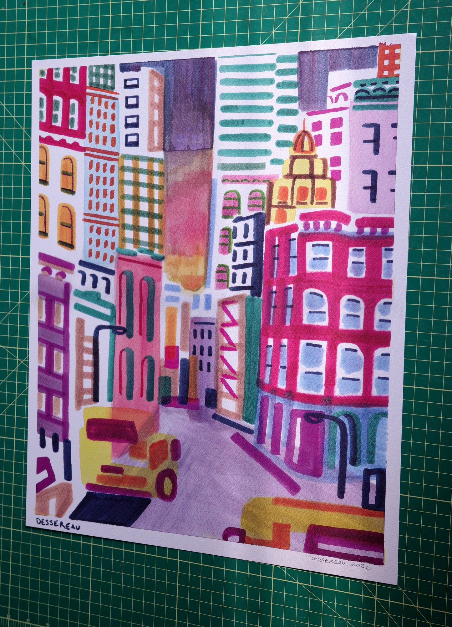 Chelsa Cityscape w/ Taxi